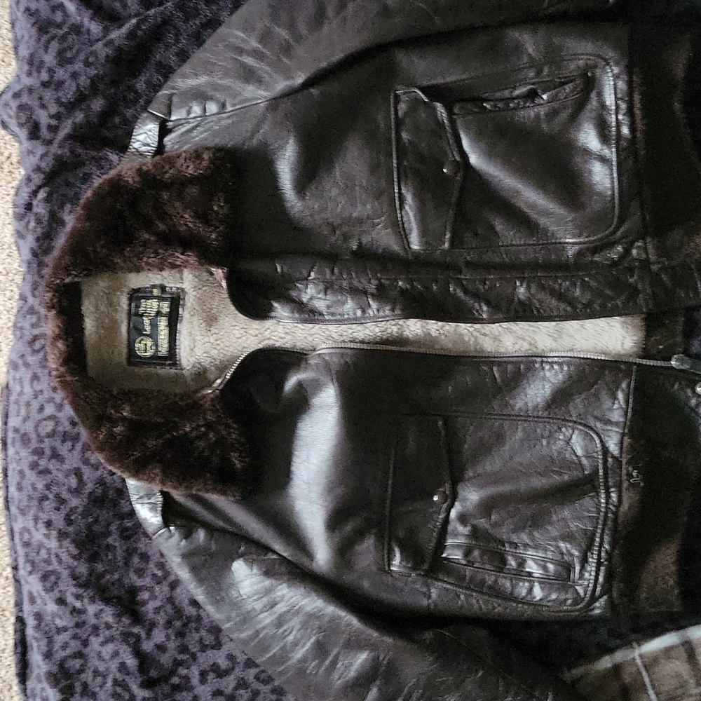 Leather Bomber Jacket